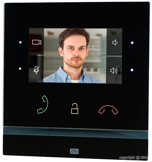 2N® Ecran de contrôle Indoor Compact, noir