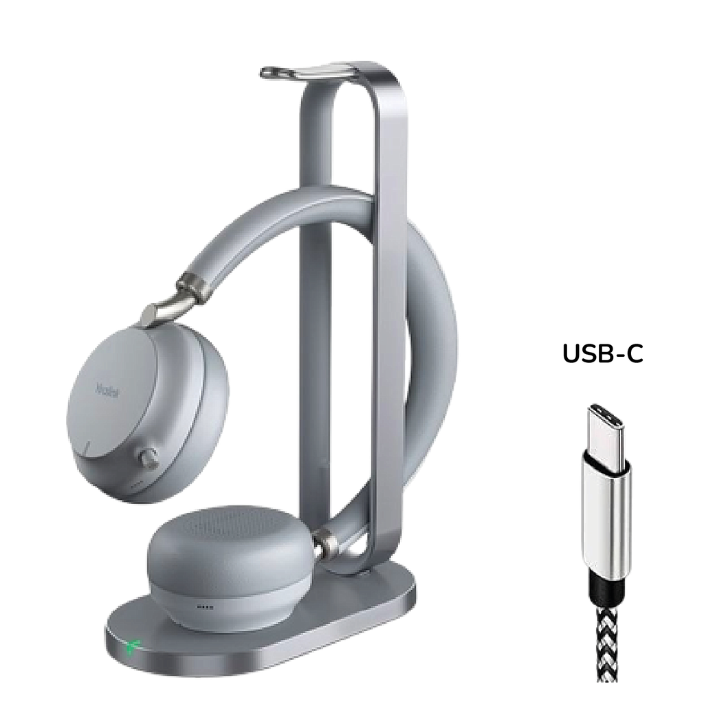 Yealink BH72 UC - Casque Bluetooth avec Station, USB-C, Gris